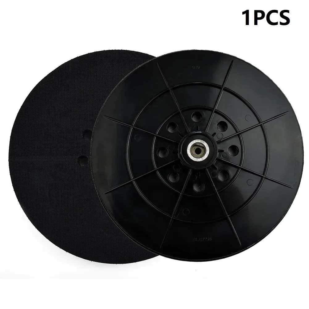 1 pz disco abrasivo supporto pad 8 fori 9 pollici 215mm levigatrice per cartongesso disco gancio e anello piastra per lucidatura dischi abrasivi spugna dura
