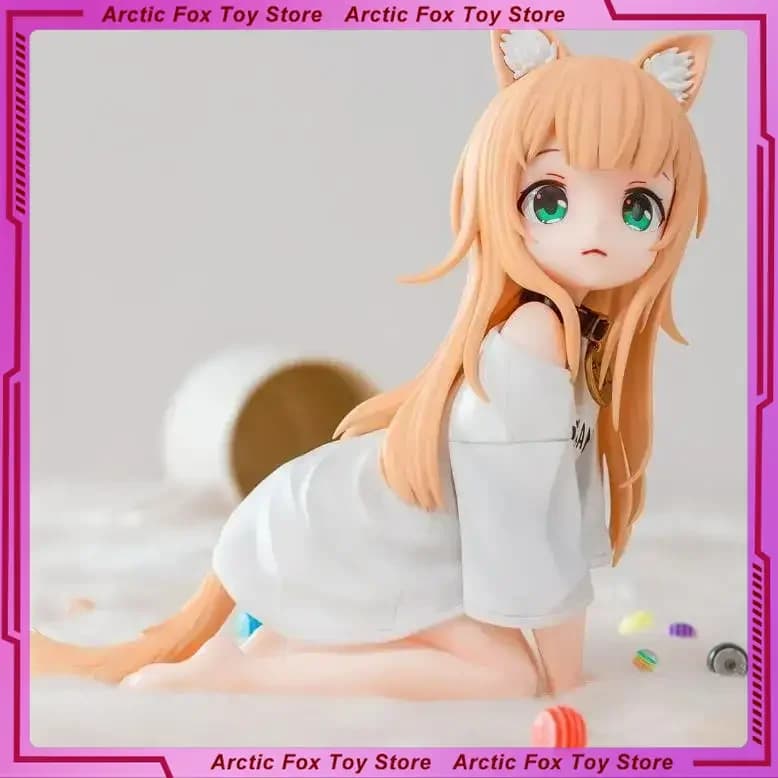 12cm Palette My Cat Is A Cute Girl Anime Figure Cute Cat Girl Model periferiche Action Figures regalo di compleanno giocattoli gioco per bambini