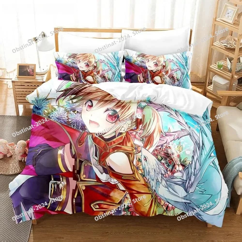 Anime Sword Art Online Set di biancheria da letto Tessili per la casa Federa Biancheria da letto 3D Copripiumino Regalo per bambini Set da letto Tessili per la casa Biancheria da letto