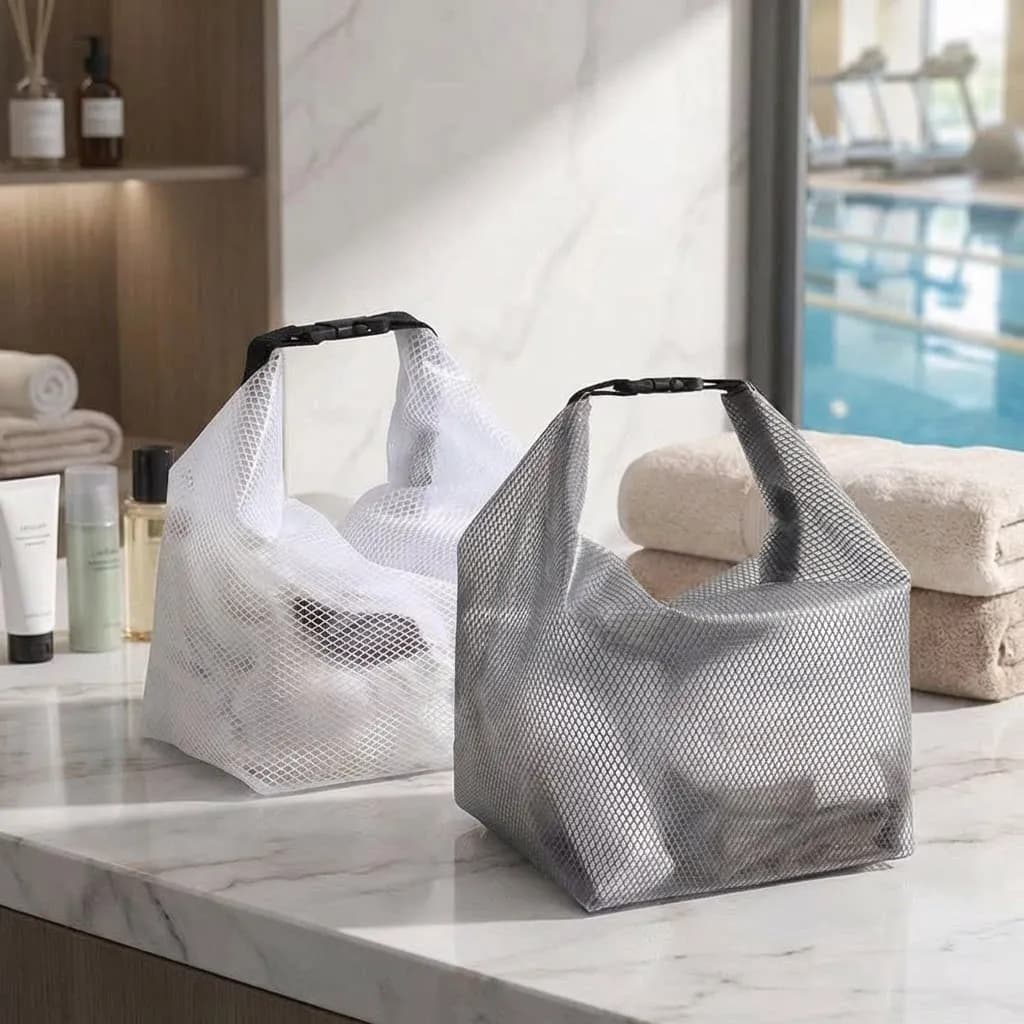 Transparent Cosmetic Bag Waterproof, Elegant Large Capacity Laptop Travel Pouch, Trendy Toiletry Bag for Women