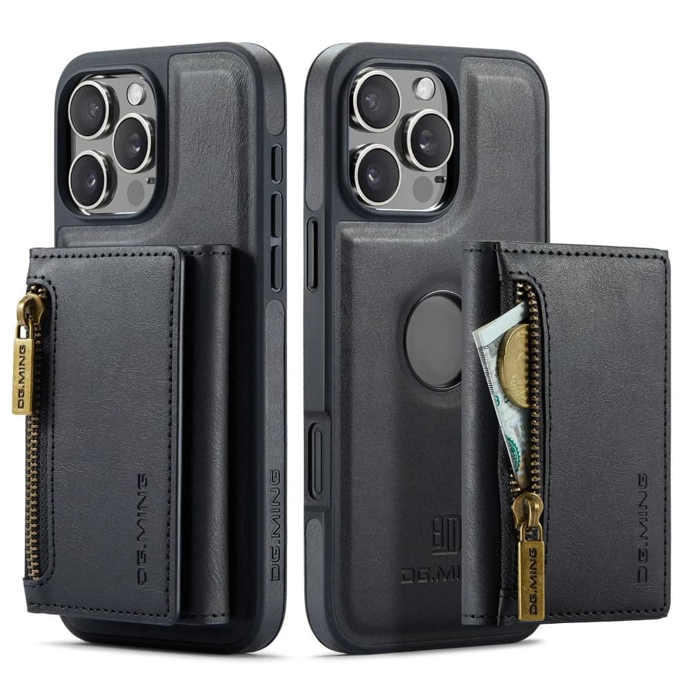 Custodia per telefono in pelle 2 in 1 per iPhone 17 Pro Max 17Air 16E 16 Plus 15 14 13 12 11 Portafoglio con slot per schede con chiusura magnetica RFID