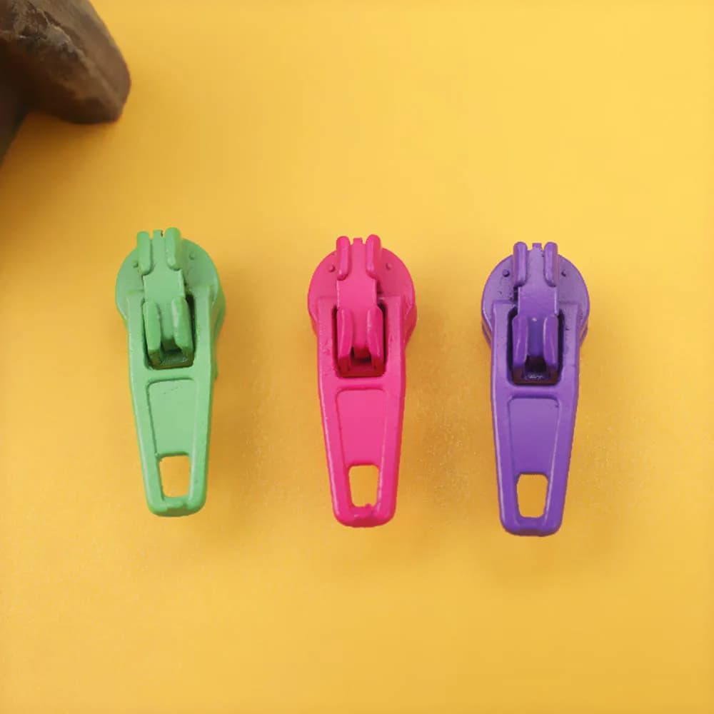Cursori con cerniera con chiusura automatica da 25 colori per 3 # Teste estrattore cerniera fai da te con cerniera in nylon per cucire strumenti su misura accessori per cucire