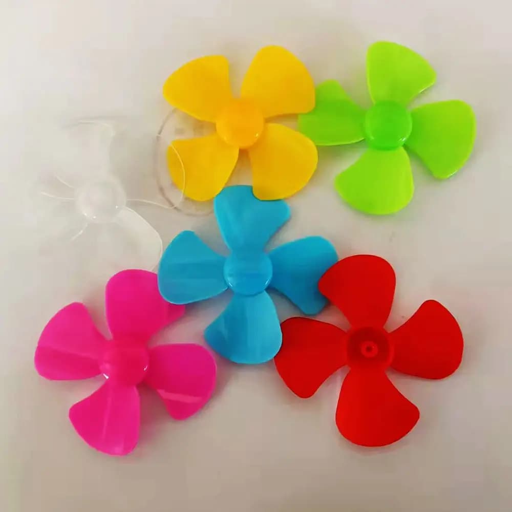50PCS 4-Blade Propeller for 2mm Motor Shaft for Windmill, Small Fan Underwater Robot DIY Helicopter