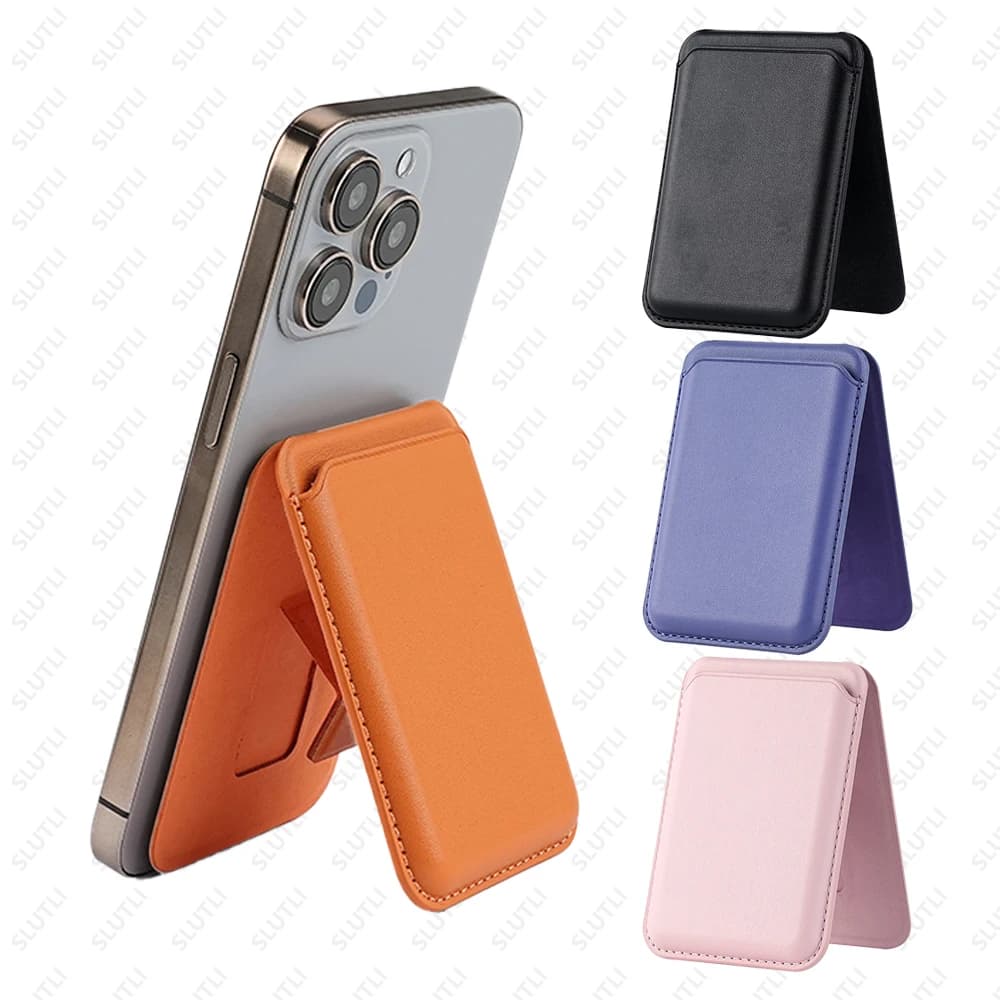 Leather Wallet With Hide Stand Case Strong Magnetic For Magsafe For iPhone 18 17 16 15 14 13 Pro Max Card Holder Pocket Cover