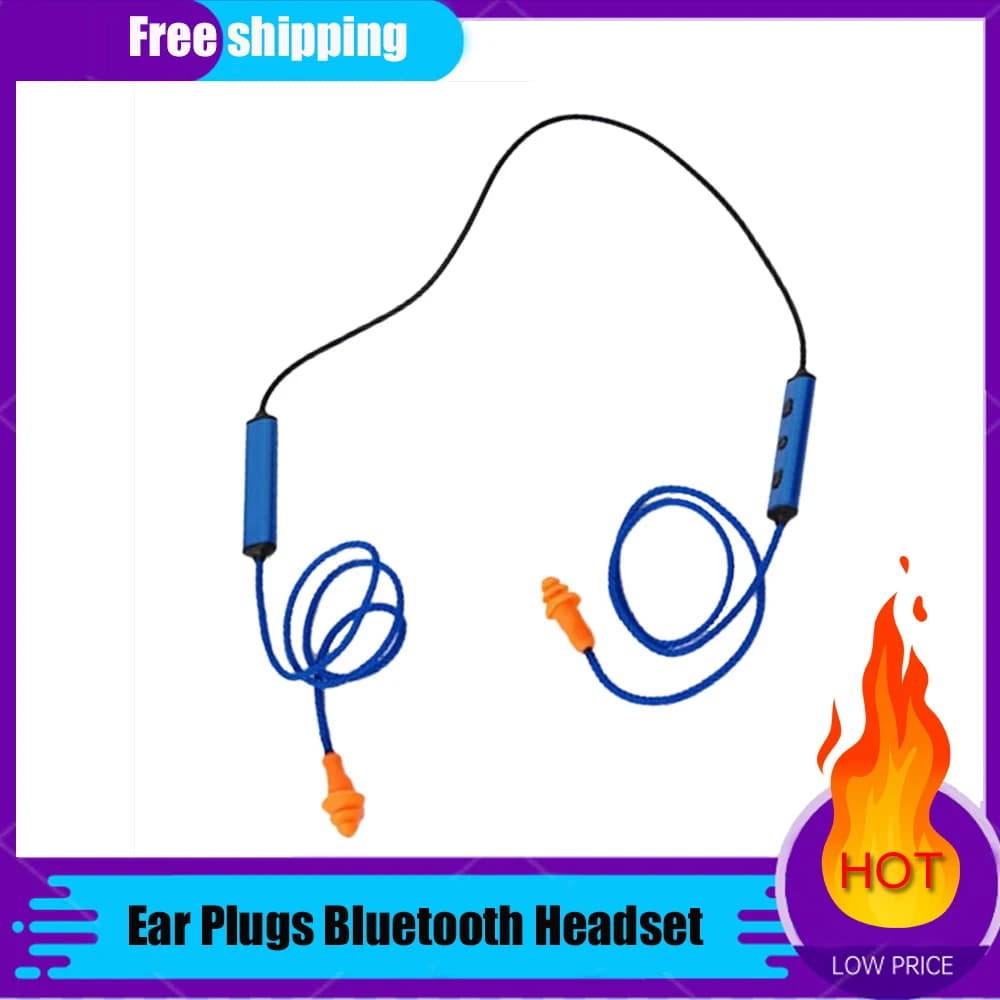 Tappi per le orecchie cuffie Bluetooth per lavoro, protezione dell'udito, adatte per cantieri e ambienti rumorosi