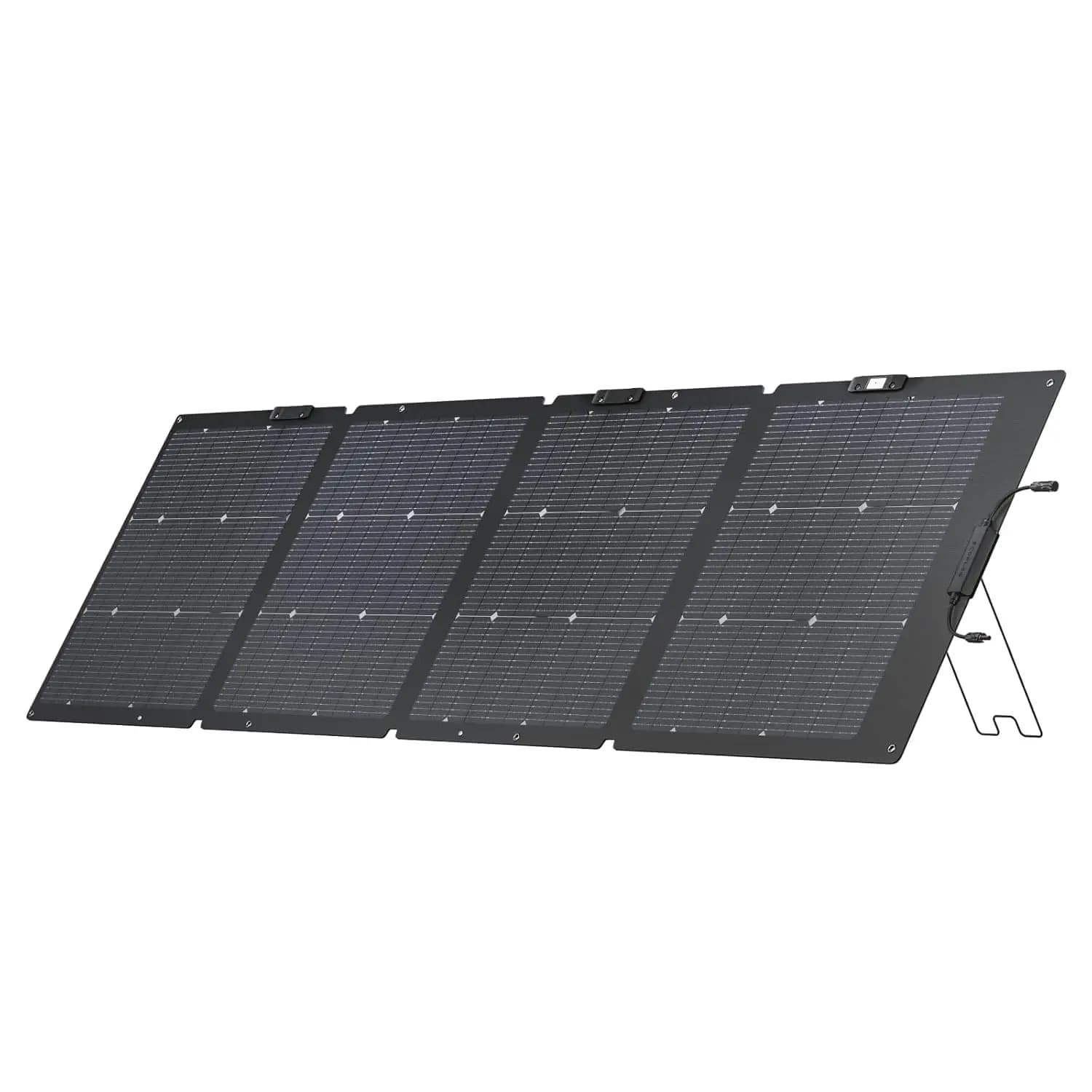Pannello solare portatile da 220W, design bifacciale con efficienza di conversione fino al 25%, cella solare di tipo N, con supporto regolabile, personalizzabile