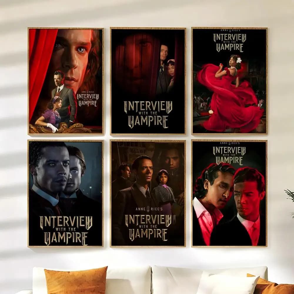 Poster Drama I-Interview with the VampireS, versatile HD waterproof self-adhesive wall decoration for home and bedroom