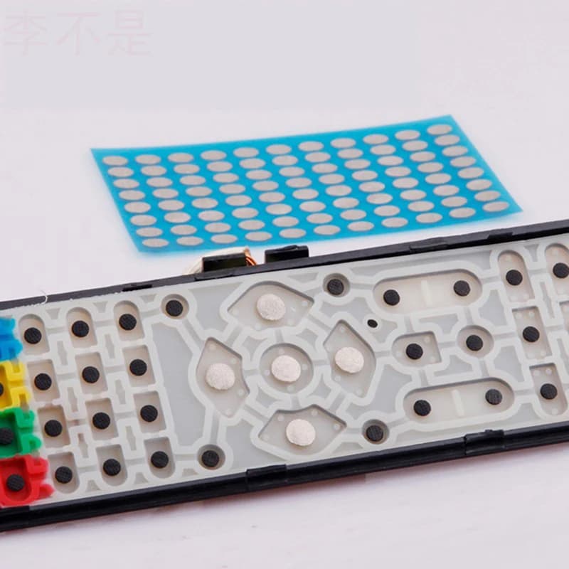 1Sheet Silicone Remote Control Button Repair Conductive Tape Patch Game Console Handle Ps4 Button Contact Failure Repair