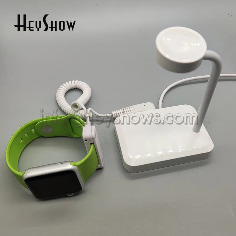 6x Allarme di sicurezza antifurto per orologio autonomo con allarme antifurto e supporto di ricarica per orologi Apple Huawei