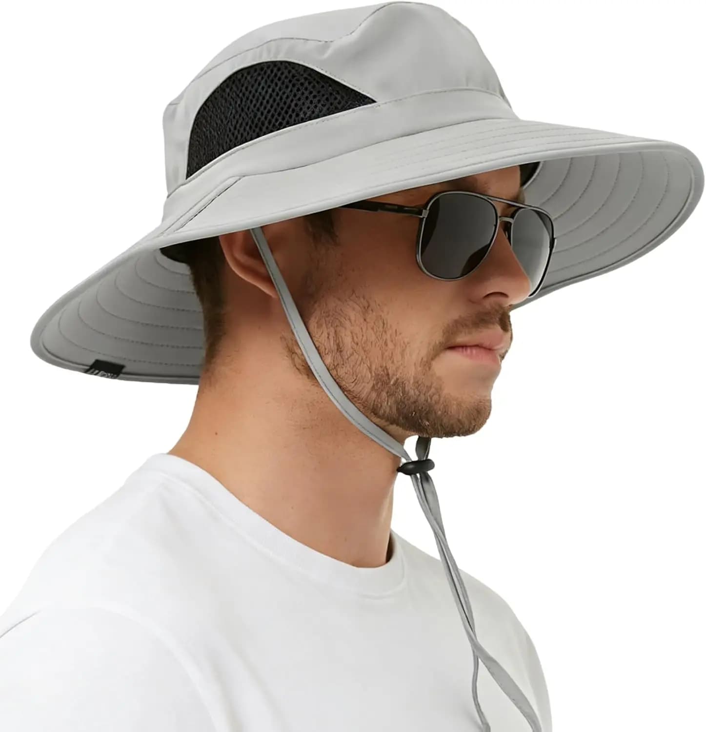 EINSKEY Sunset wide open hat, UV protection UPF 50+, waterproof and foldable, for men and women, fishing, hiking, beach, garden