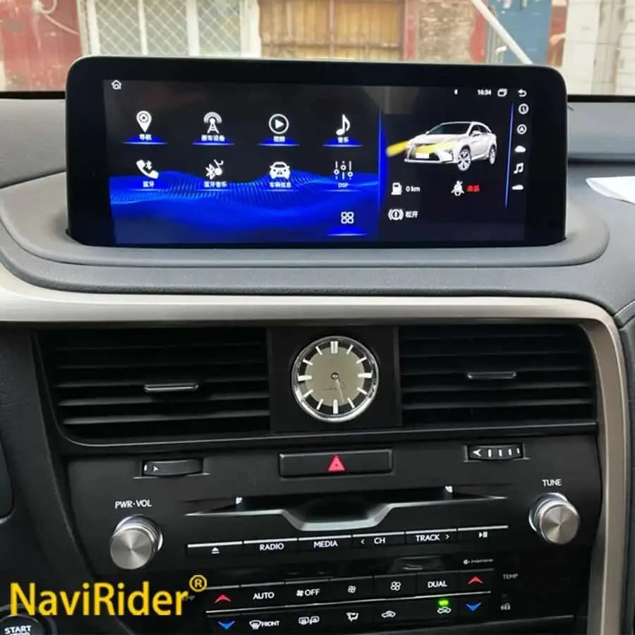 12.3" Android 14 QLED SCREEN 1920*720 Radio For Lexus Rx450h RX200t RX350 RX300 RX 450H 200t 350 300 GPS Car Video Player 256GB