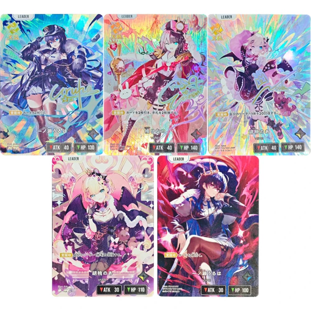 Anime Waifu Gioco di carte Collezione di carte Ichinose Asuna Hutao Rifrattivo Colore Flash Foil Card Strutturato Regali per bambini