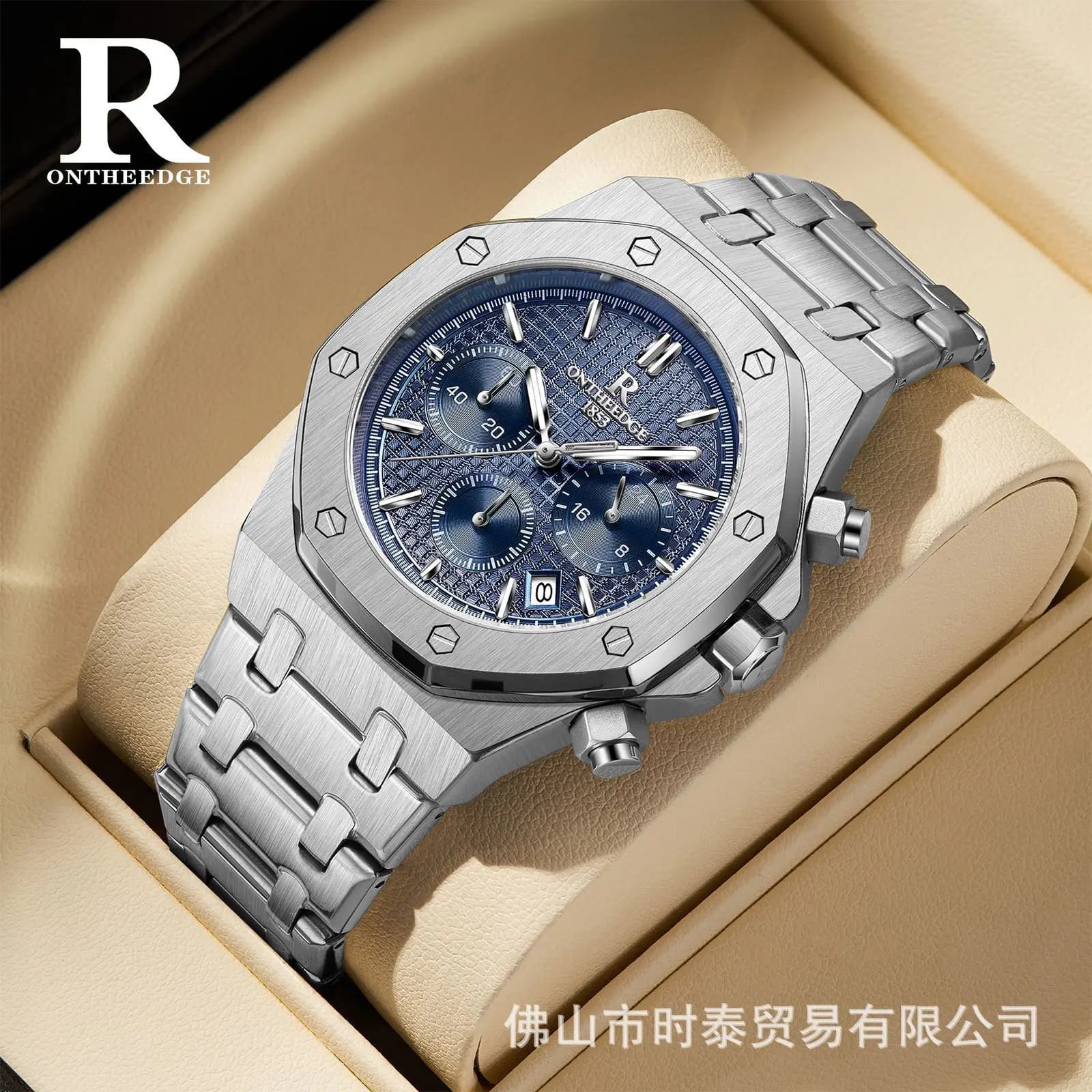 Orologio da uomo multifunzione svizzero nuovo di zecca, impermeabile, luminoso, al quarzo, per trasmissioni in diretta, bestseller transfrontaliero
