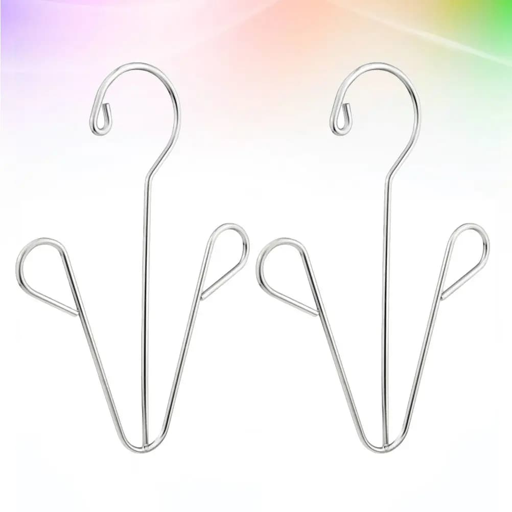 4Pcs Stainless Steel Shoes Drying Rack Hanger Clips Shoe Boot Organizer Dryer Stand Shoe Holder for Home Outdoor Use