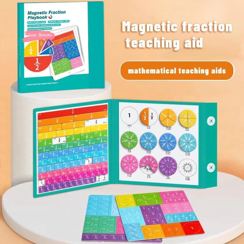 Strumento Educativo per Calcolo delle Frazioni Y-Magnetic, Puzzle Educativo sulle Frazioni