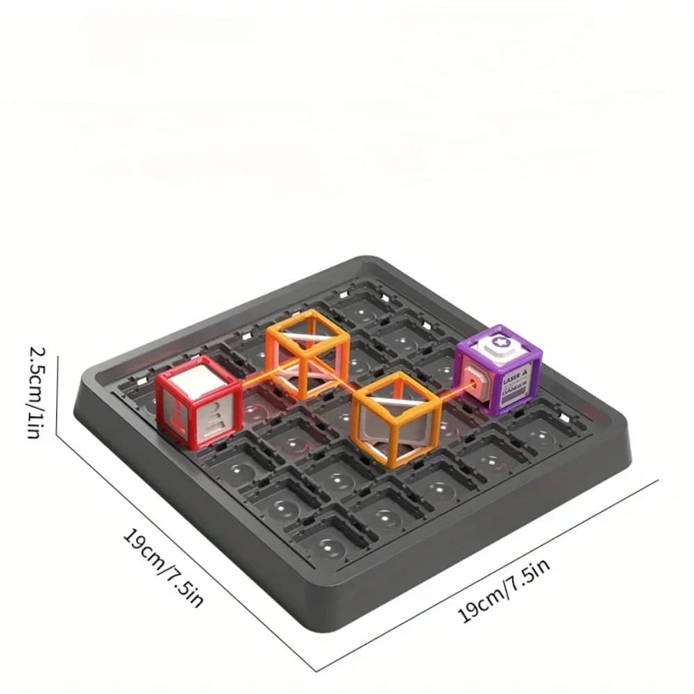 Gioco Educativo Laser Maze per Bambini, 60 Livelli di Sfida, Gioco STEM, Gioco da Tavolo per Allenamento del Pensiero Logico