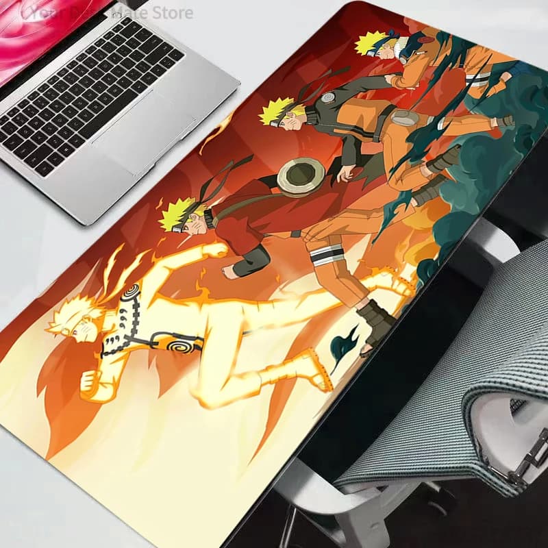 Tappetino per mouse Naruto, accessori da gioco anime, tappetino per tastiera Varmilo, tappetino da scrivania, tappetino per mouse da gaming, resistente