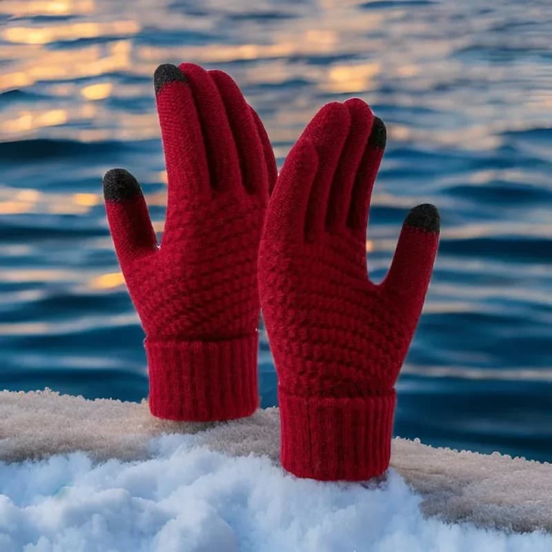 Elastic Hot Gloves for Cycling, Daily Use and Dropshipping, Touchscreen Winter Gloves for Women and Students