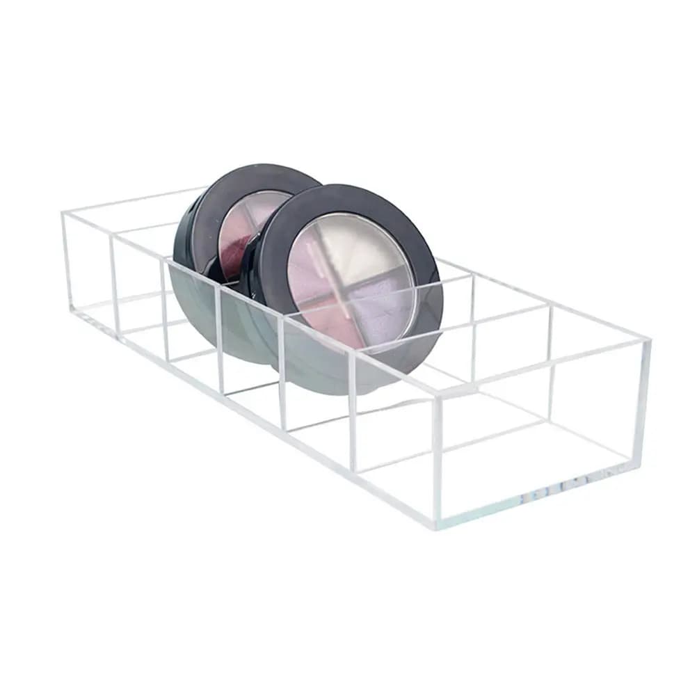 Organizer per trucchi in plastica trasparente robusto da 1 pezzo con 6 cassetti rimovibili per cosmetici, rossetti, fondotinta, ombretti