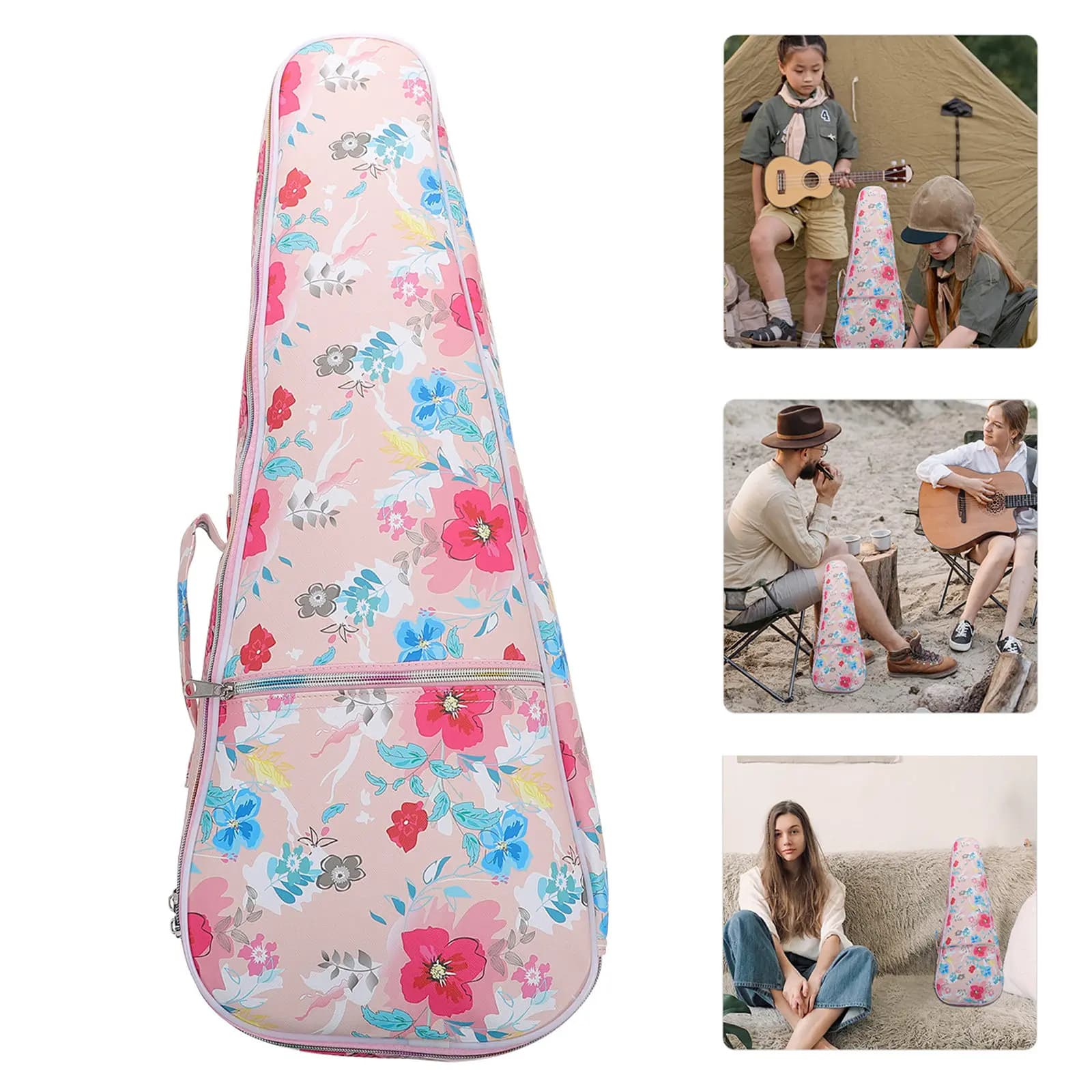 Borsa per Ukulele Impermeabile in PU, Custodia Protettiva Resistente e Facile da Trasportare, Zaino per Chitarra per Adulti