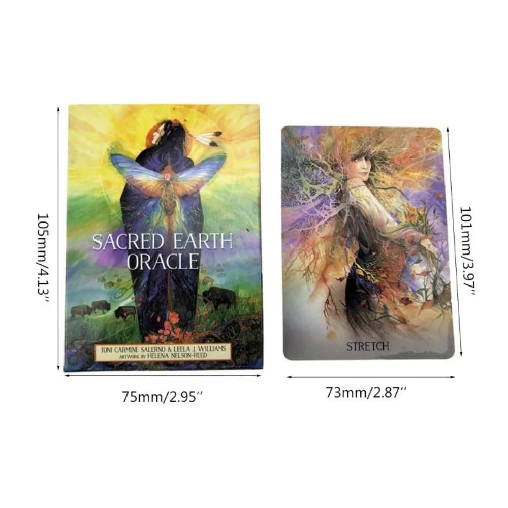 Carta Oracle della Terra Sacra Versione inglese Mazzo da 45 carte Tarocchi Divinazione Gioco del Destino