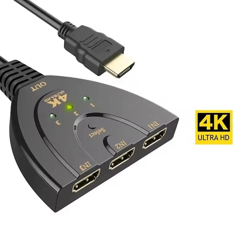 4K * 2K 3D Mini 3 porte HDMI 1.4 Switch 4K Switcher HD Splitter 1080P 3 in 1 out Adattatore video per DVD HDTV Xbox PS3 PS4