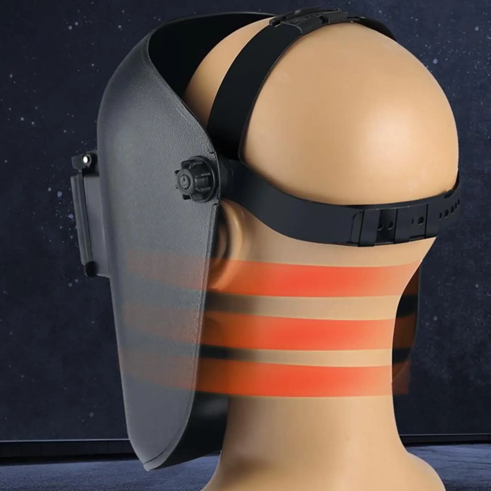 Welding Mask with Wide Visive Field, Reboundable Screen Anti-spray and Urti-resistant, Face Safety Helmet during Welding