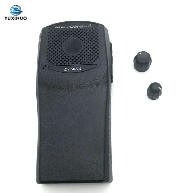 Nuova custodia anteriore custodia per riparazione custodia con manopole del Volume per Motorola EP450 EP-450 Radio Walkie Talkie accessori