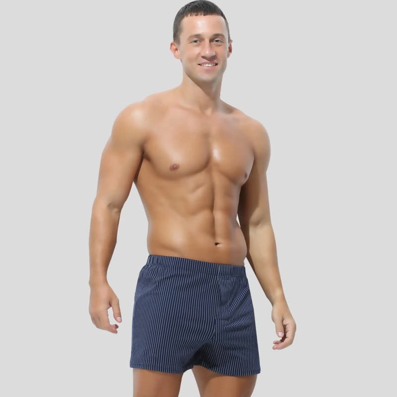 Intimo da uomo pantaloncini larghi per la casa testa boxer estivi pantaloni sottili in cotone freccia Pantaloni pigiama per la casa a quattro angoli di grandi dimensioni