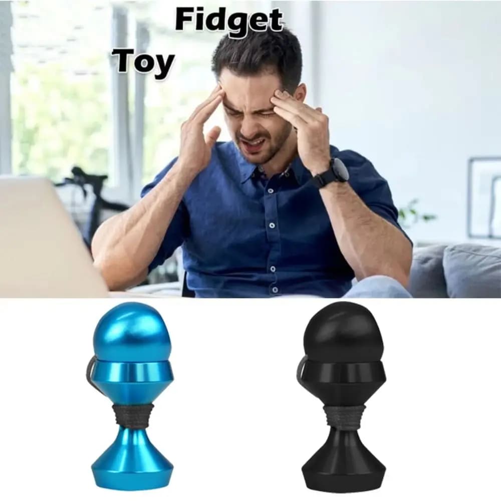 Palla Antistress in Alluminio, Giocattolo Sensoriale in Metallo, Gadget Portatile, Spinner per Dita, Intrattenimento e Relax