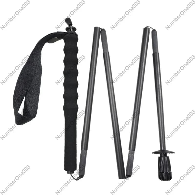 Ultra-Light Carbon Fiber Folding Trekking Poles, Portable Short Walking Sticks for Hiking, Backpacking, and Trail Running