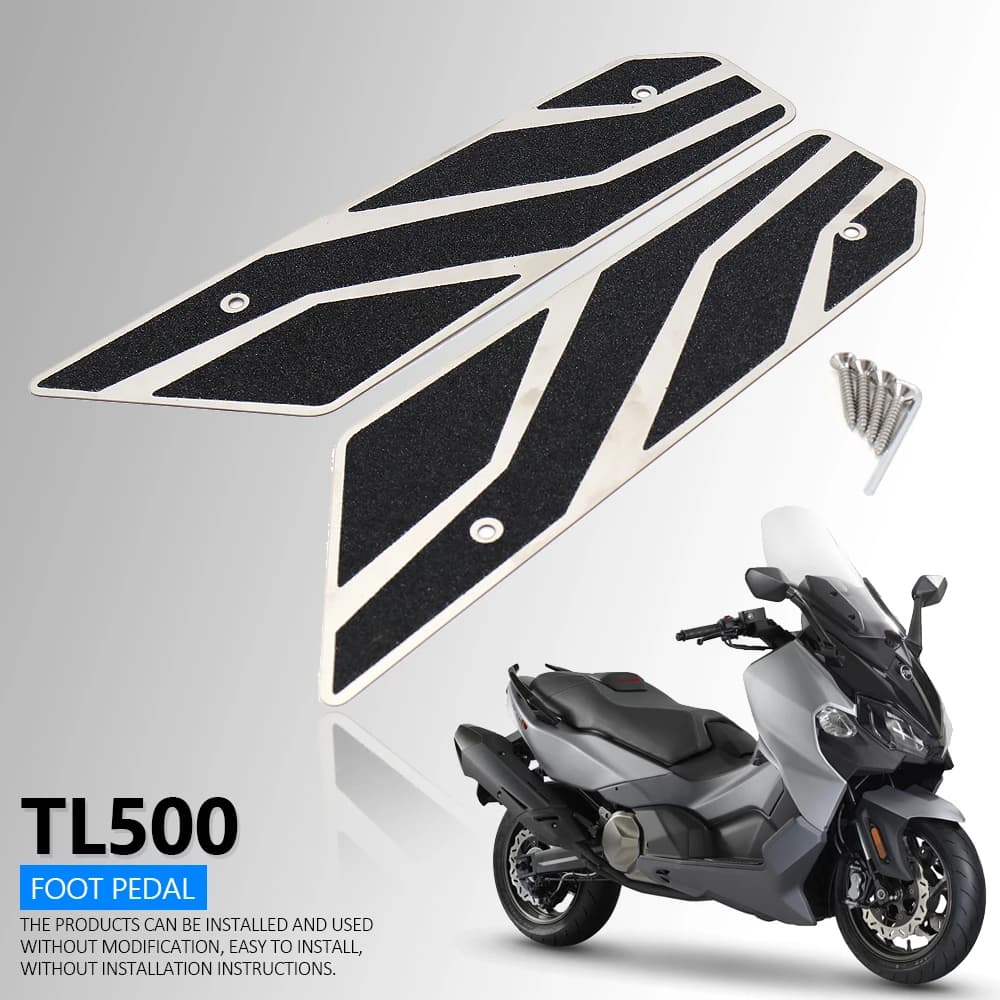 Nuovi accessori moto TL500 pedana posteriore in acciaio inox pedane pedana poggiapiedi pedale per SYM MAXSYM Maxsym TL 500
