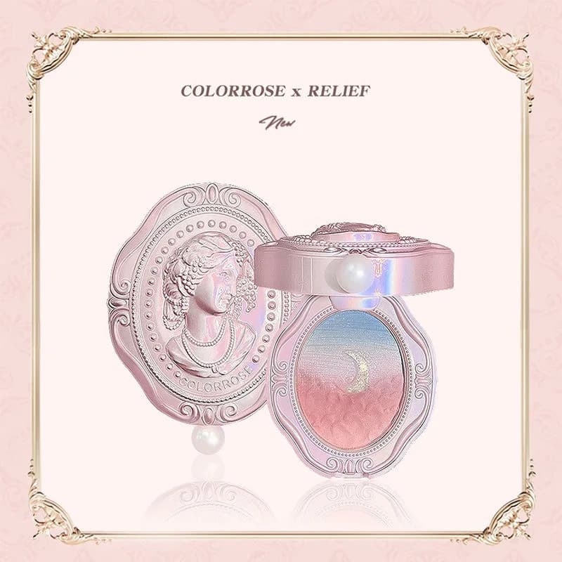 Palette di blush colorrose con effetto emboss, illuminante a gradiente a lunga durata, blush naturale nude, prodotti di trucco all'ingrosso