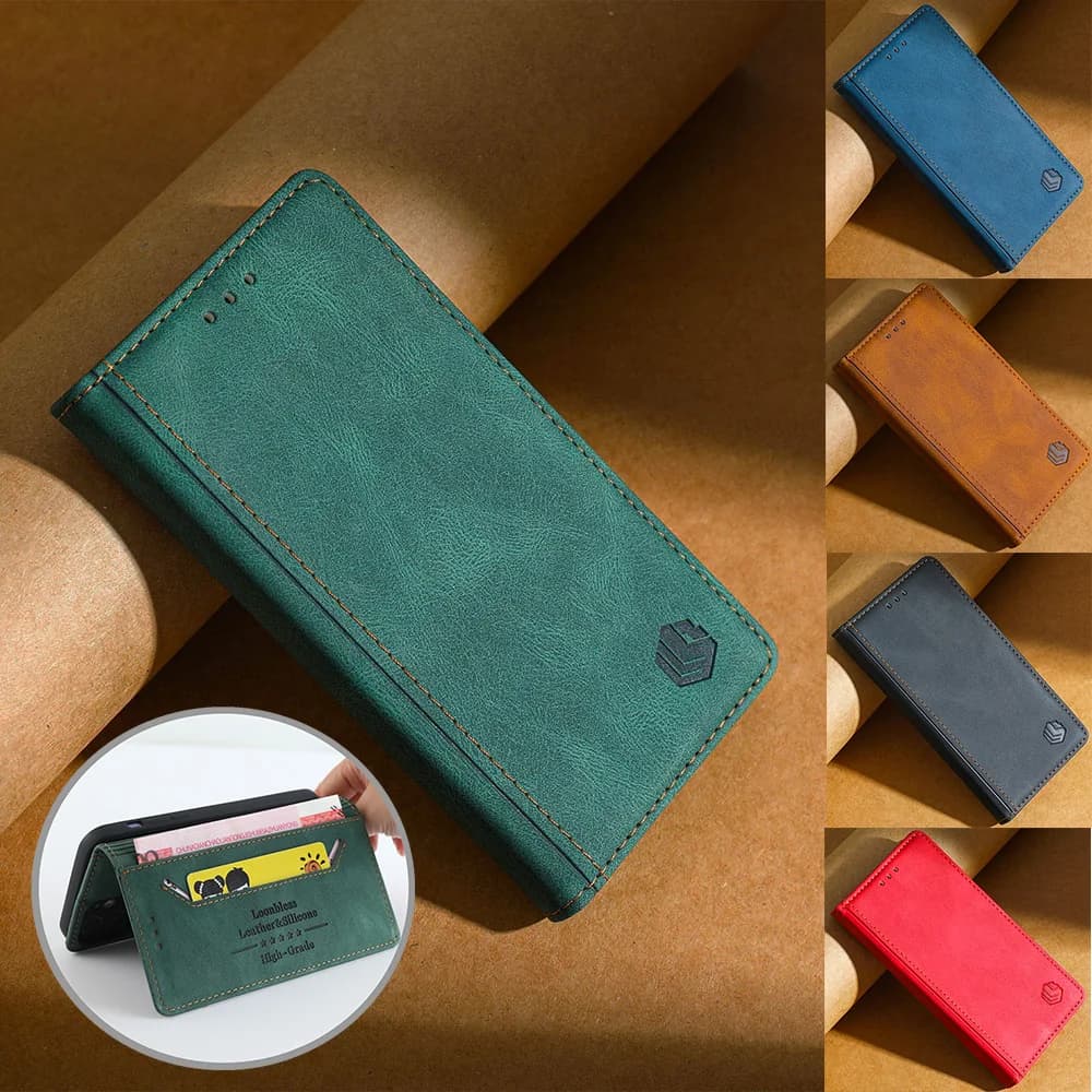 For case Poco M6 Pro Cover Phone Original Flip Fundas Etui Poco M6 Pro 4G 5G Case Xiaomi PocoM6 M 6 Pro Poco M6 Global Housing