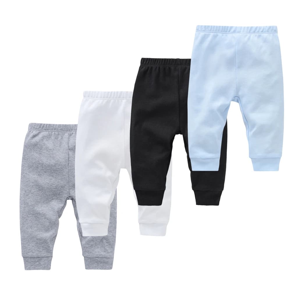 Kavkas 0-12M Cotone Neonato 4 Pz/lotto Ragazzo Ragazza Pantaloni Solido Pantaloni Lunghi Casual Leggings Del Bambino Per Le Ragazze Dei Ragazzi Primavera Autunno