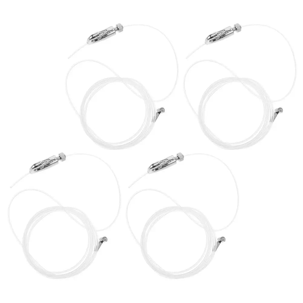 4 Set of Wires for Hanging Squares, Adjustable Hooks for Mirrors and Frames, Professional Set for Art Galleries