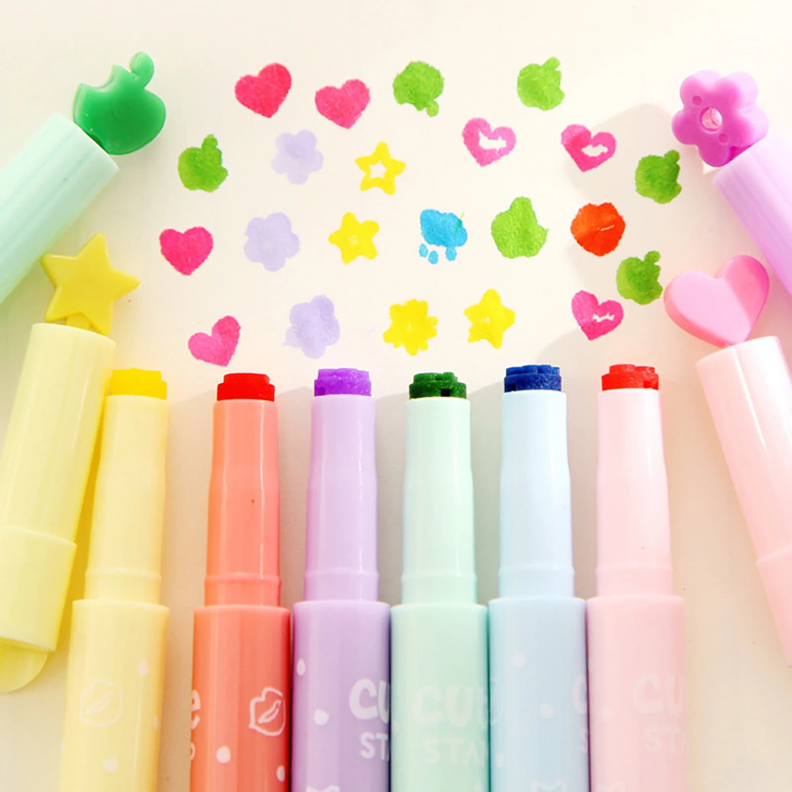 Pennarello Fluorescente Multifunzionale con Diversi Motivi per Scrivere Appunti e Scrapbooking