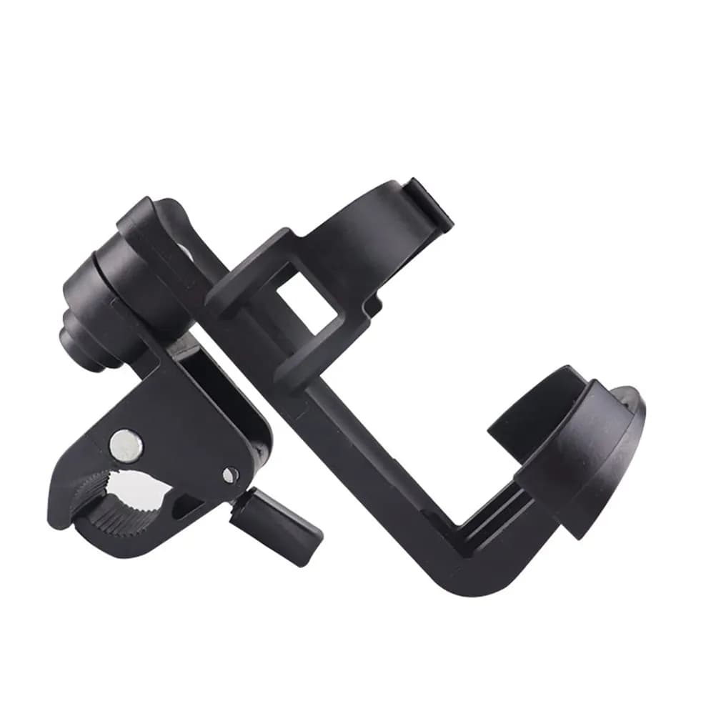 Portabicchieri Professionale per Passeggino Nero, Supporto per Bottiglia a Sgancio Rapido per Passeggino, Bicicletta, Moto e Accessori