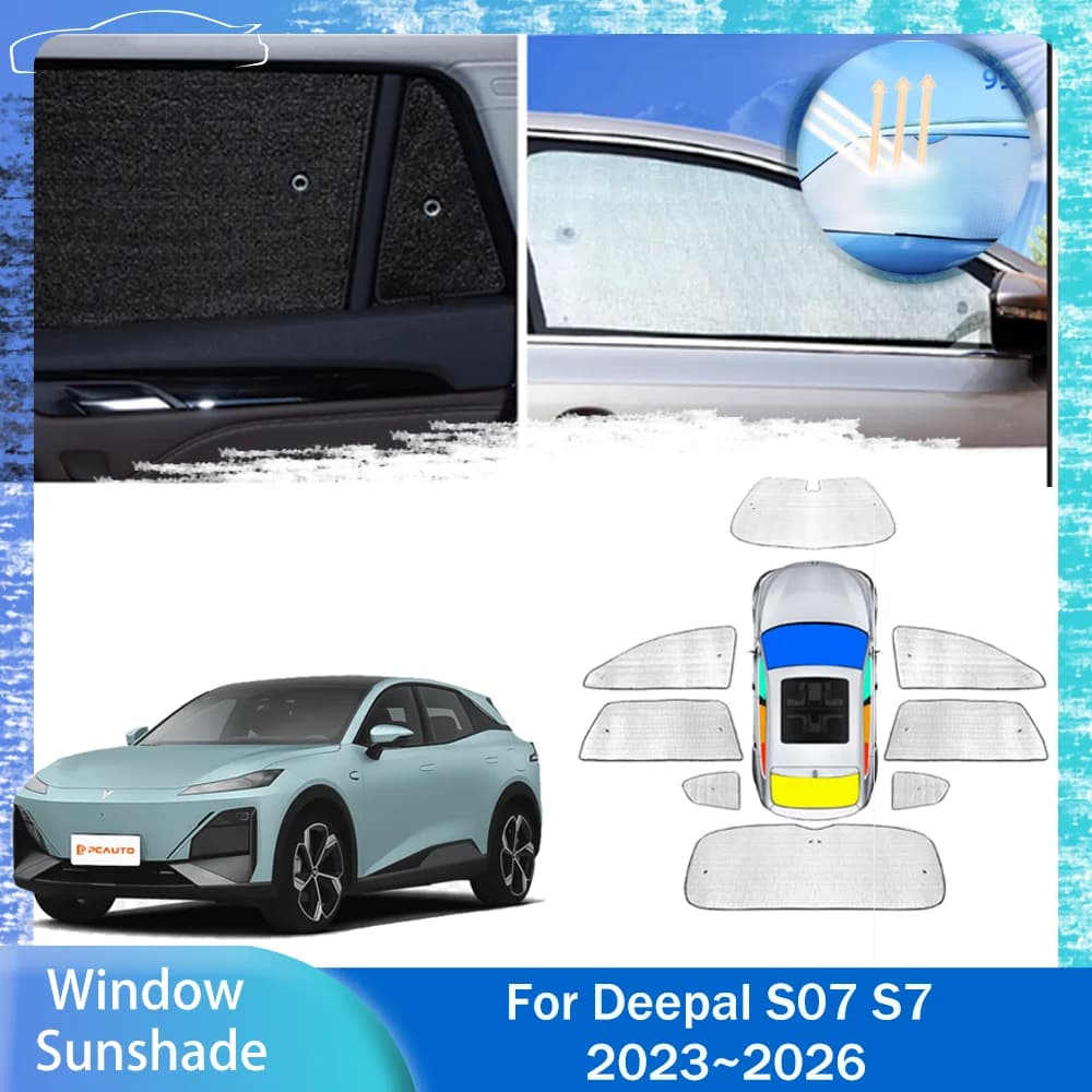 Per Deepal S07 S7 2023 ~ 2026 2024 2025 Lucernario per auto Parasole Finestrino laterale Parabrezza Parasole Protezione UV Parasole Accessori
