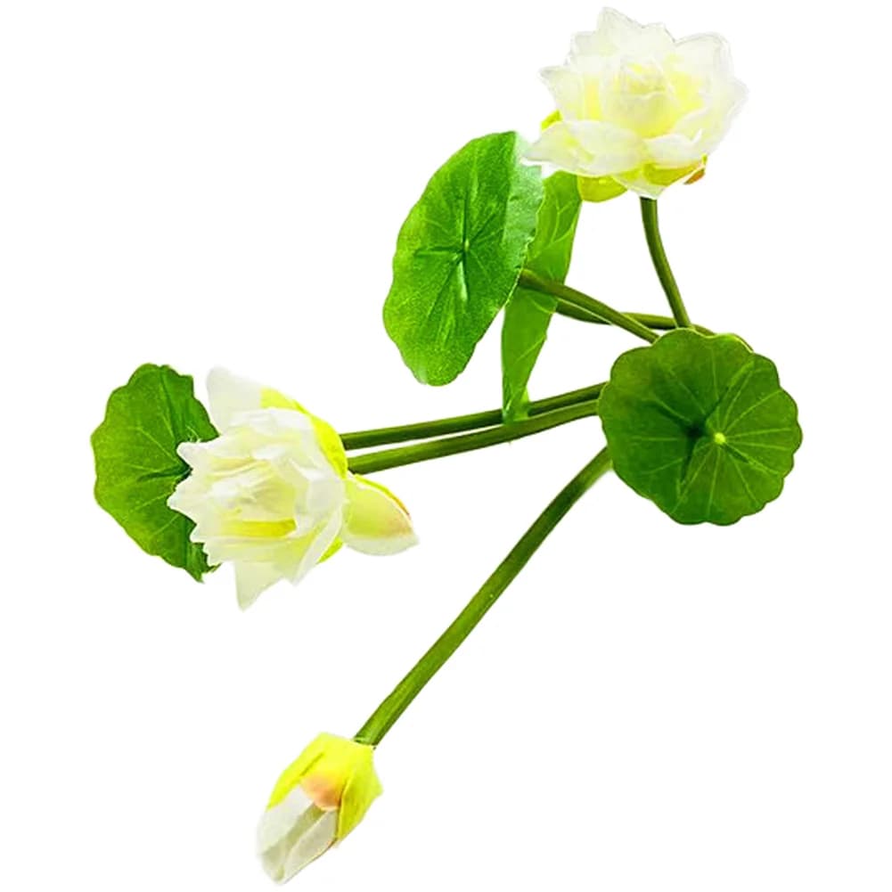26cm Silk Artificial Lotus Flower, Fin Ninfea Plant for Home Decoration, Weddings, Tables and Gardens, Available in Purple, Pink, Red and White