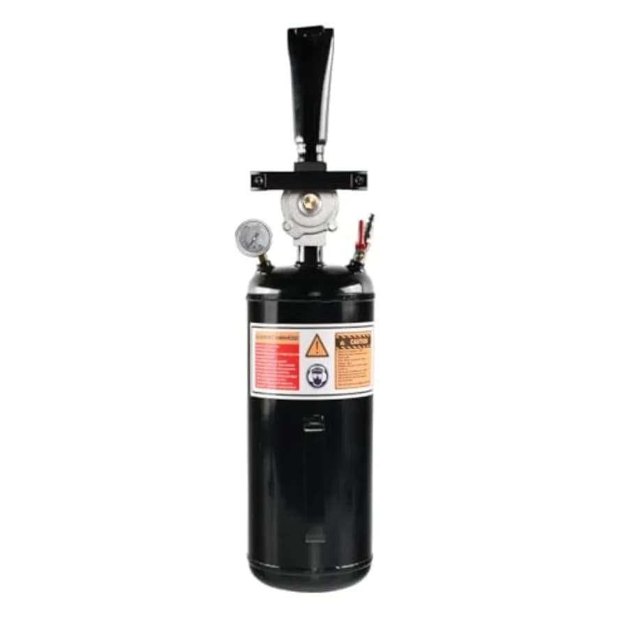 Compressore d'aria da 8L per il fissaggio del cerchione, 116 PSI, con manometro, per auto, camion, ATV, nero