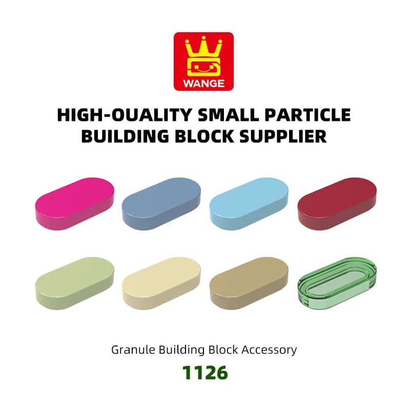 WANGE 1126 100g/436PCS Ellisse 2 Fori Building Blocks Moc Classic Compatibile con Mattoni Costruzione Per Bambini Giocattoli Regalo aereo