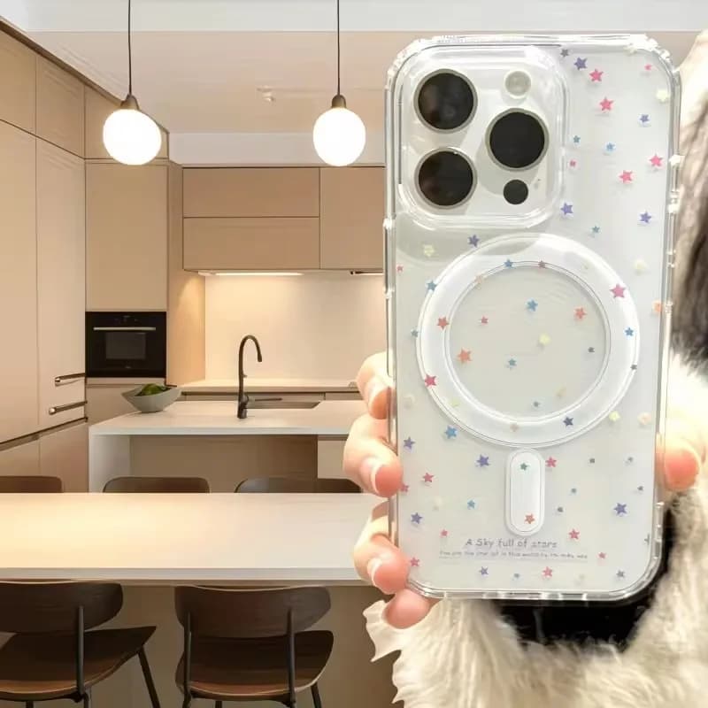 Little Star Pattern Phone Case For iPhone 18 17 Air 16 15 14 13 12 Mini 11 Pro Xs Max Plus XR 17e 16e Magsafe Shockproof Cover