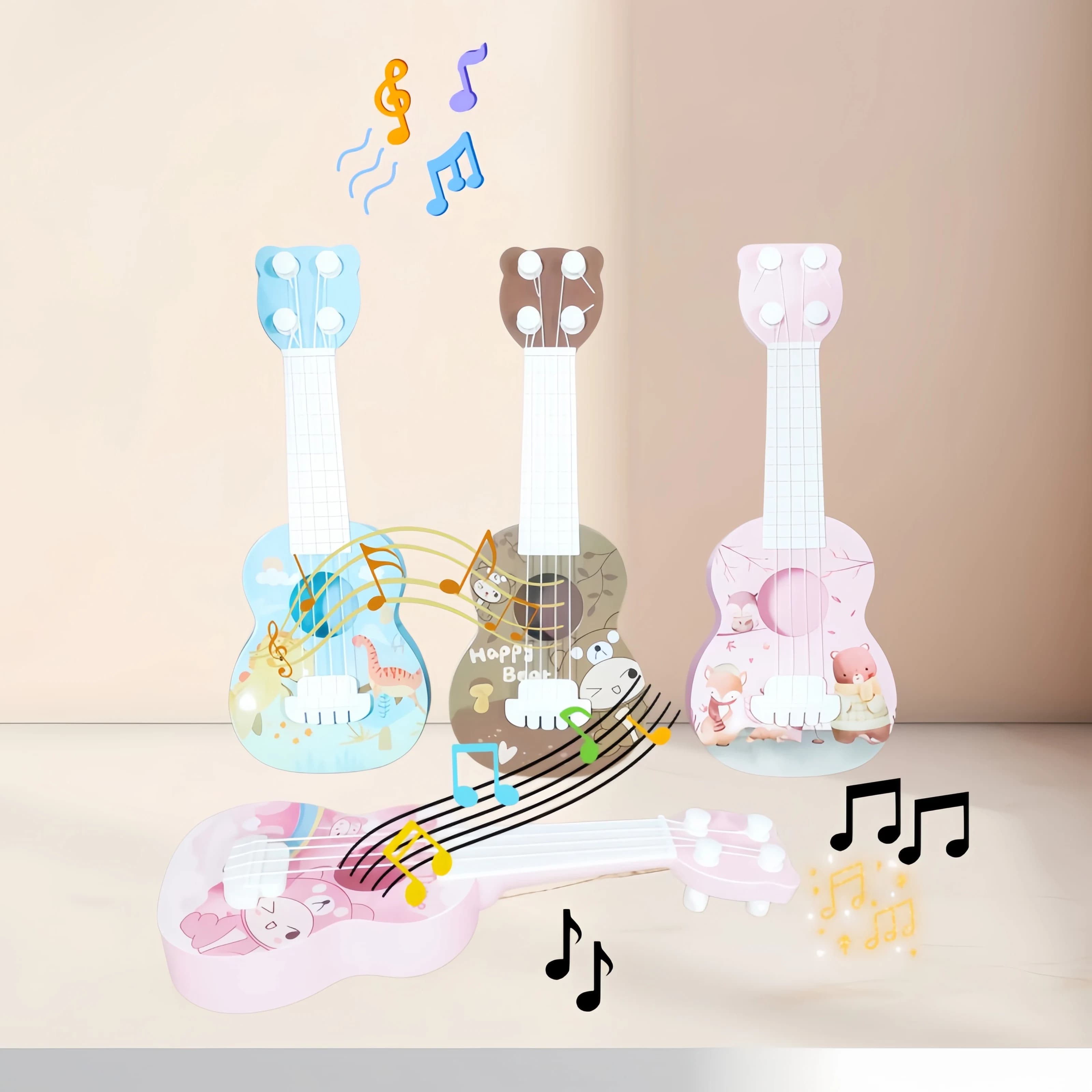 Ukulele in Miniatura per Principianti, Adatto per Uomini e Donne, Regalo per Novizi Musicali