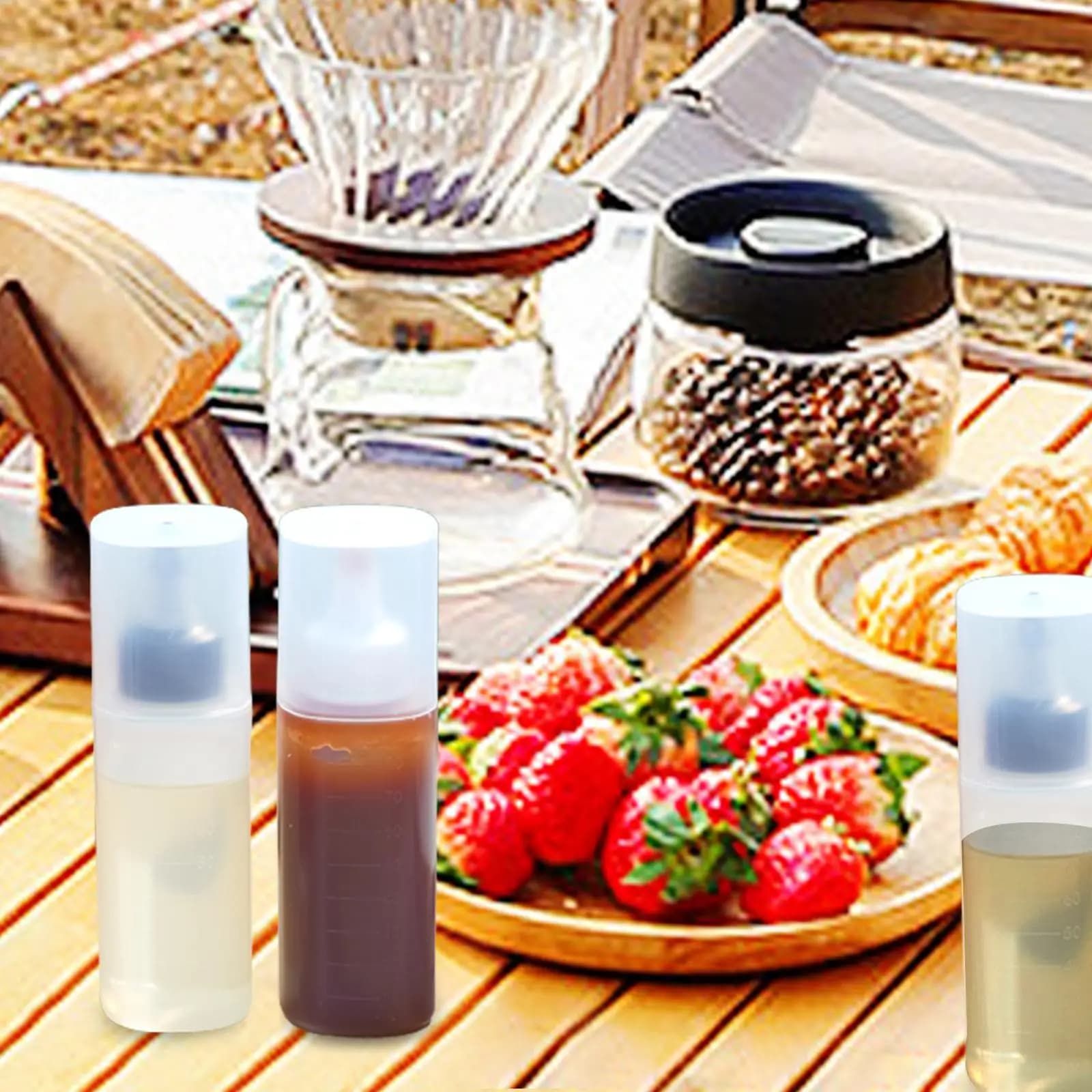 Camping Bottle Olive Bottles Portable Container Condiment Bottles for Dressing
