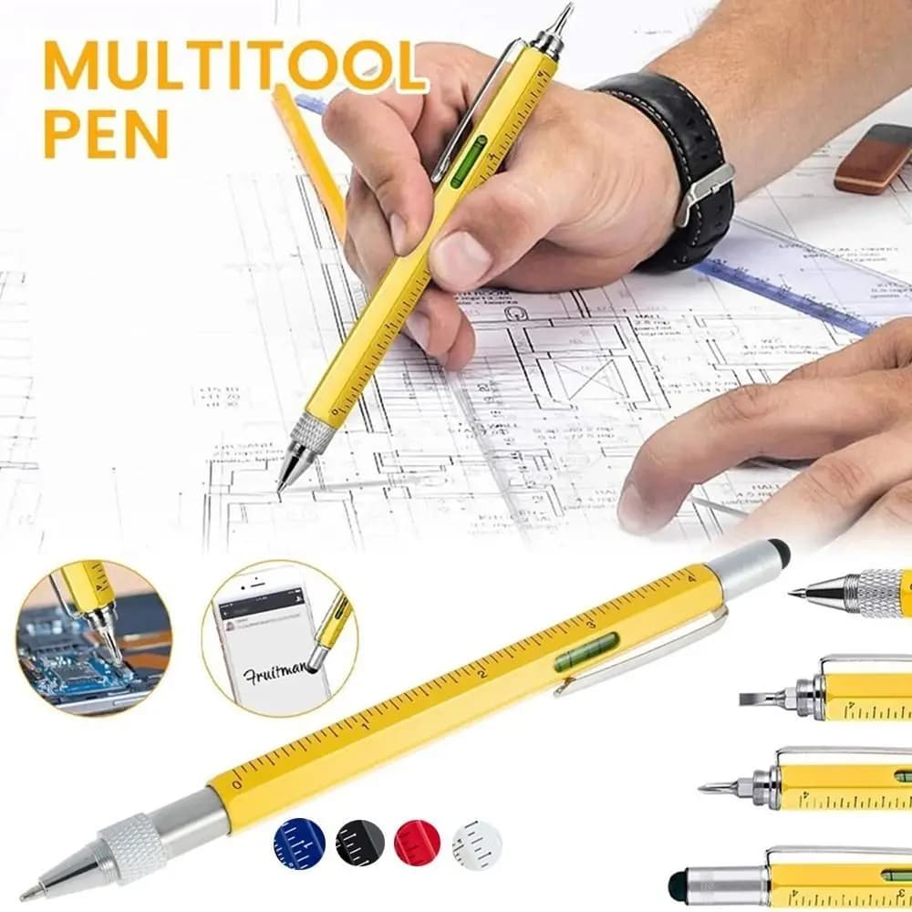 Metal Multifunction Screwdriver Pen Laser Engraving Custom Logo Ballpoint Pen Multifunction Screwdriver Function Rollerball Pen
