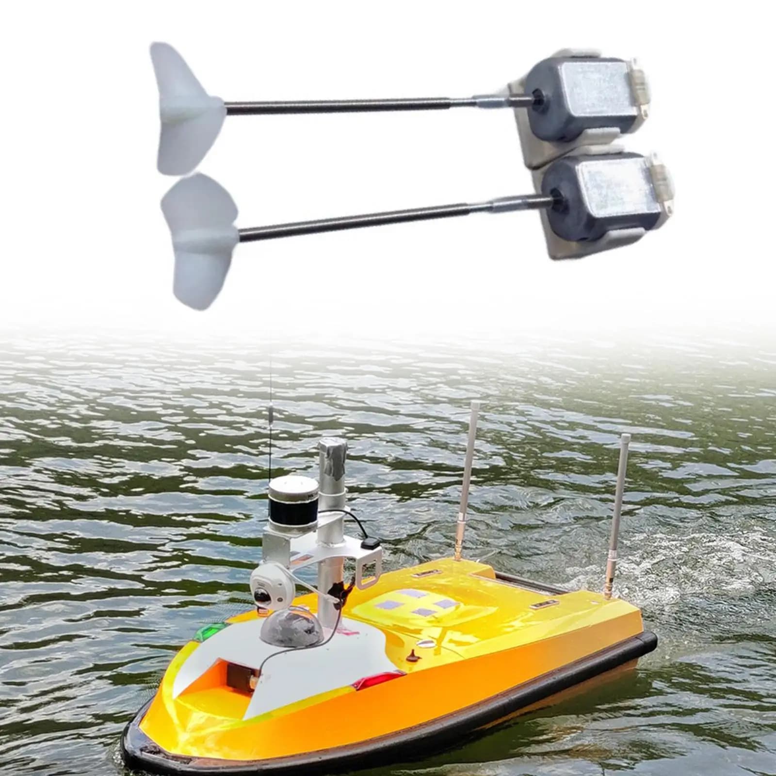 Set di barche RC Doppie eliche Manutenzione professionale Riparazione Pezzi di ricambio Sostituisce la modifica Kit fai da te per nave modello RC