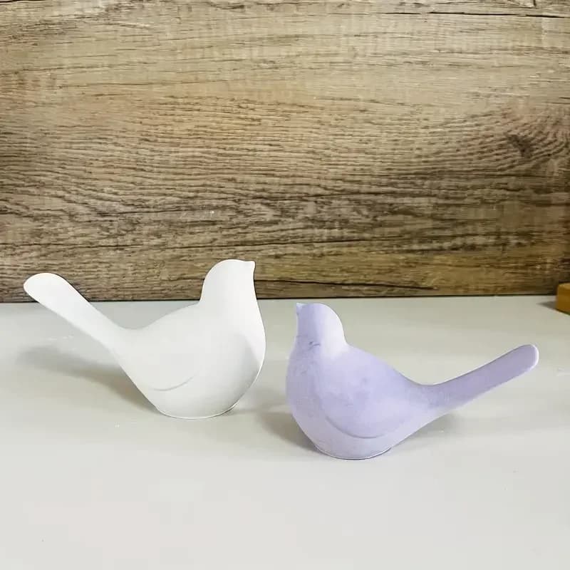 DIY Bird Ornament Silicone Mould - 3D Drip Plaster & Candle Maker, Epoxy Resin Concrete Mold for Home Garden Decoration