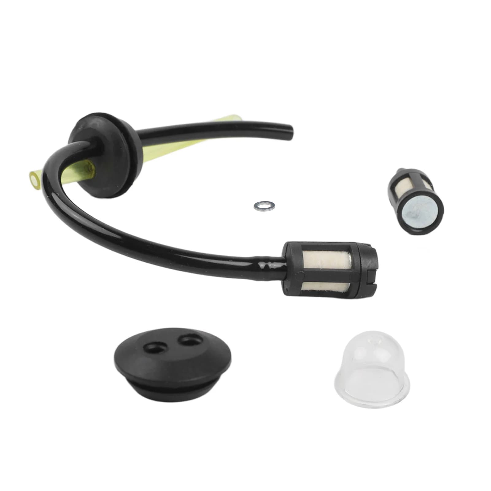 1 Set Fuel Hose With Inline Filter And For Primer Connection For Gas-Powered Hedge Trimmers Chainsaws And Brushcutters
