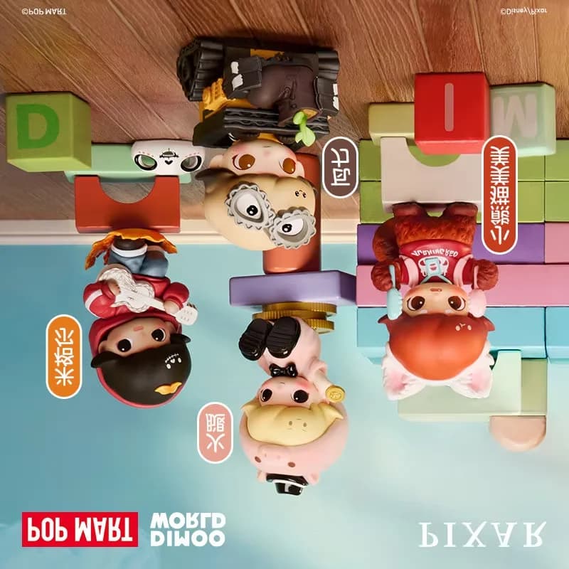 POPMART DIMOO WORLD PIXAR Series Blind Box Guess Bag Mystery Box Toys Doll Anime Figure Desktop Ornaments Cute Gift